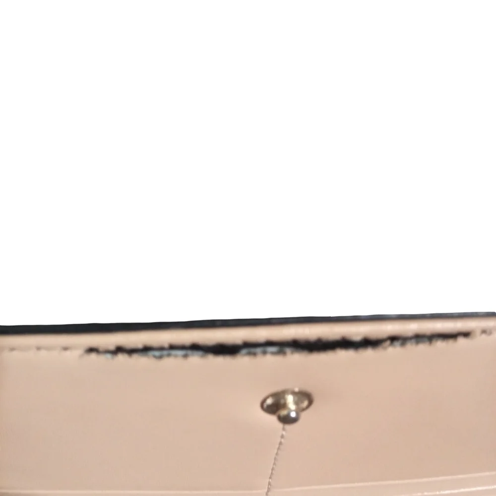 Kate Spade Women's Black Leather Wristlet Wallet Clutch Zip Organizer Bag